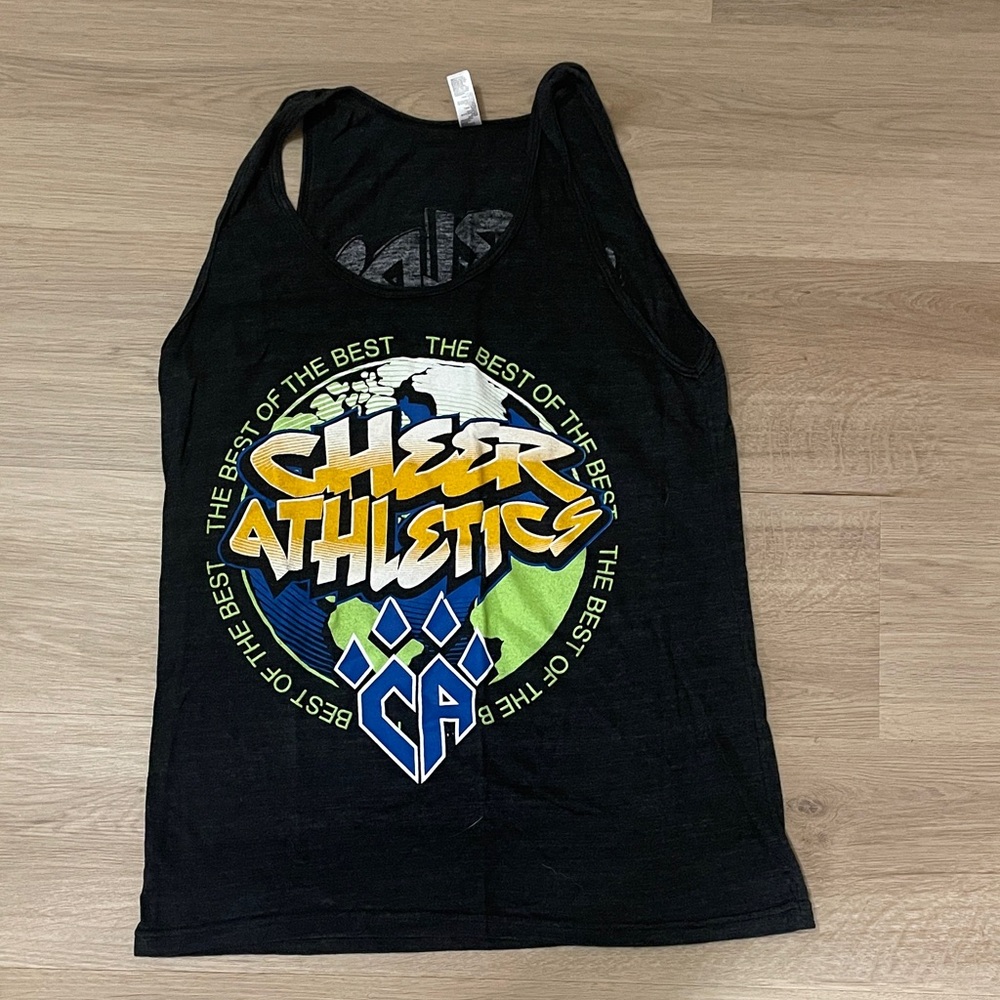 Black cheer Tank Top